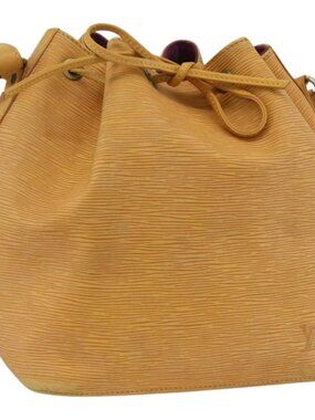 LOUIS VUITTON Epi Petit Noe Shoulder Bag Yellow M44109 LV Auth ARZ200
